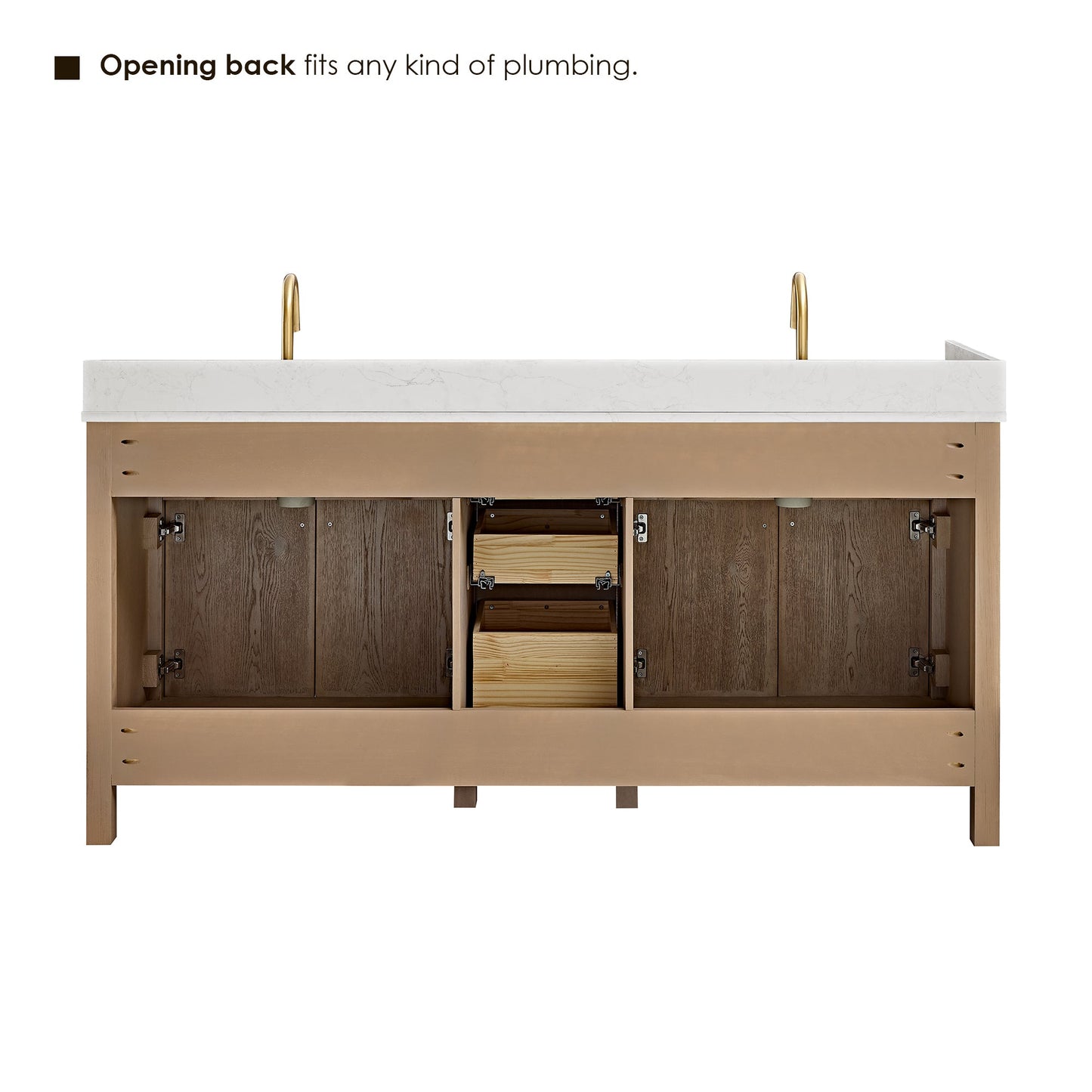 Cerrito 72" double vanity with top