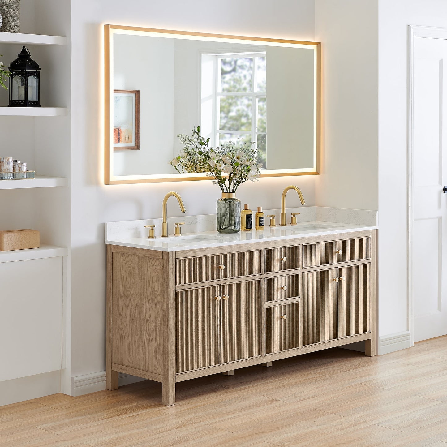 Cerrito 72" double vanity with top