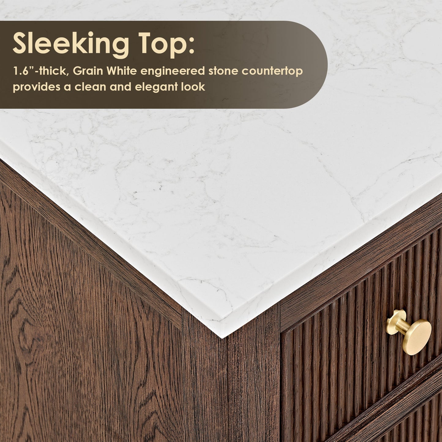 Altair Designs Cerrito 84" double vanity with top - 567084-NK-GW-NM