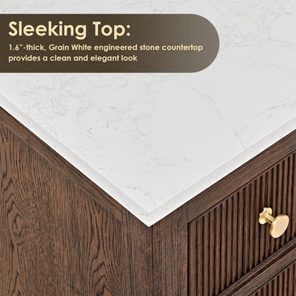 Altair Designs Cerrito 84" double vanity with top - 567084-NK-GW-NM