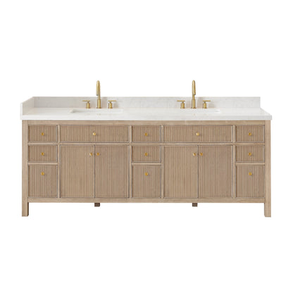 Altair Designs Cerrito 84" double vanity with top - 567084-NK-GW-NM