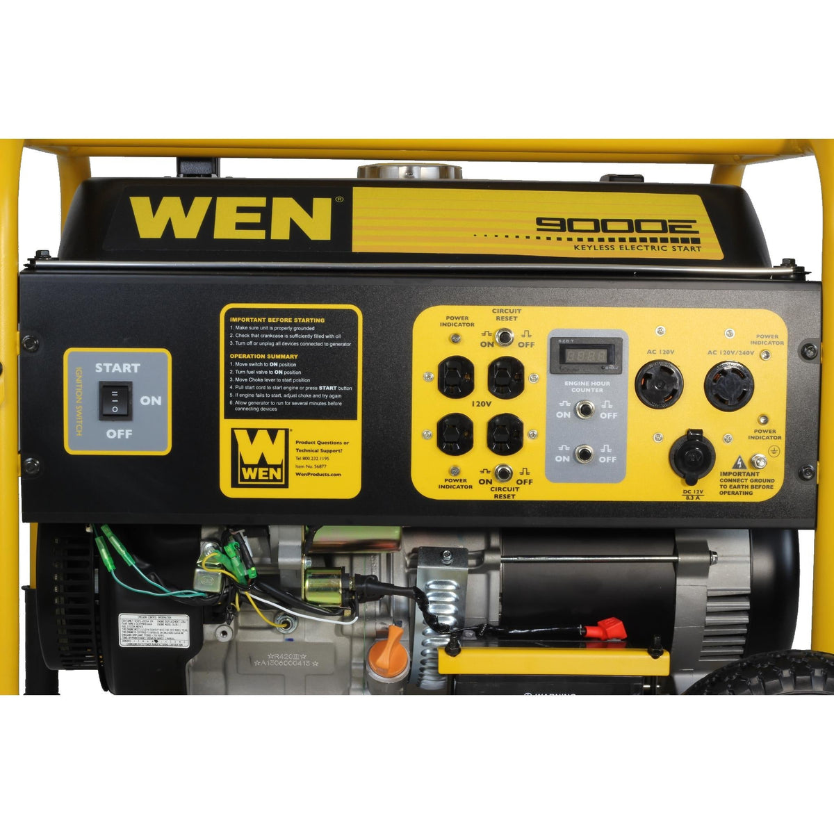 WEN 9000 Watt Electric Start Generator - 56877