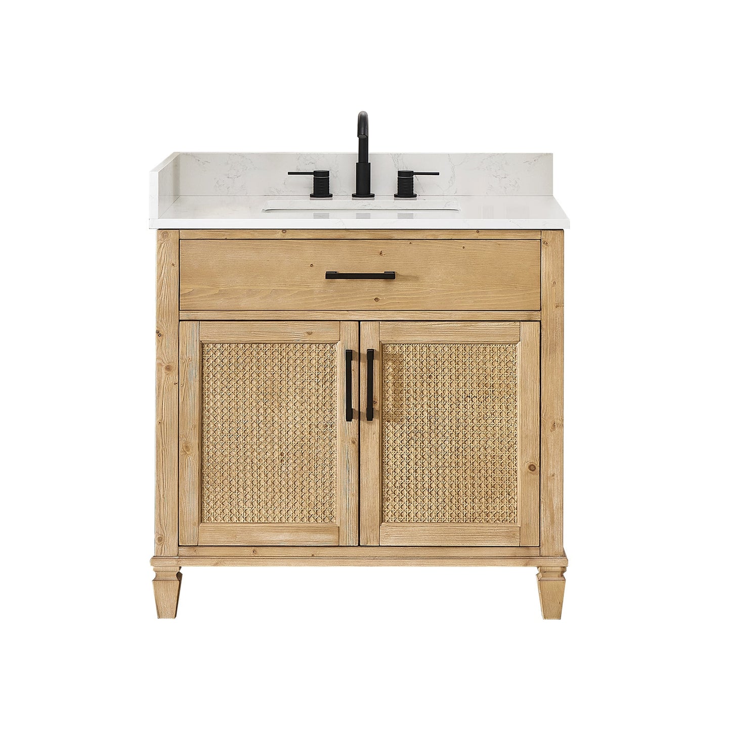 Altair Designs Salome 36"/48"/60"/72"/84" single/double vanity with top - 571036-WF-GW-NM