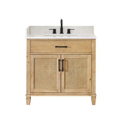 Altair Designs Salome 36"/48"/60"/72"/84" single/double vanity with top - 571036-WF-GW-NM