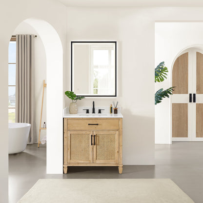 Altair Designs Salome 36"/48"/60"/72"/84" single/double vanity with top - 571036-WF-GW-NM