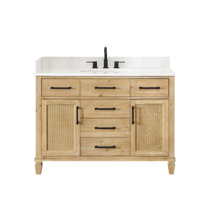 Altair Designs Salome 36"/48"/60"/72"/84" single/double vanity with top - 571036-WF-GW-NM