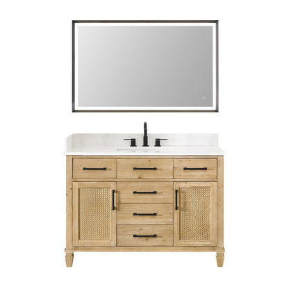 Altair Designs Salome 36"/48"/60"/72"/84" single/double vanity with top - 571036-WF-GW-NM