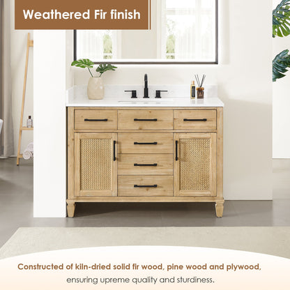 Altair Designs Salome 36"/48"/60"/72"/84" single/double vanity with top - 571036-WF-GW-NM