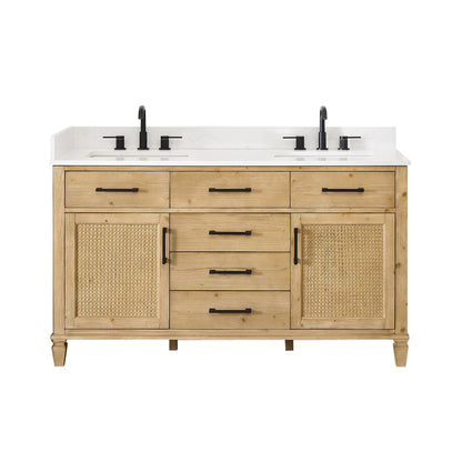 Altair Designs Salome 36"/48"/60"/72"/84" single/double vanity with top - 571036-WF-GW-NM