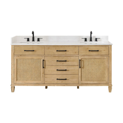 Altair Designs Salome 36"/48"/60"/72"/84" single/double vanity with top - 571036-WF-GW-NM