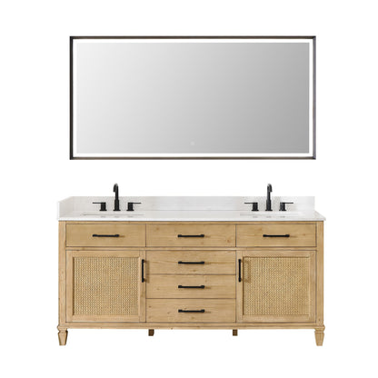 Altair Designs Salome 36"/48"/60"/72"/84" single/double vanity with top - 571036-WF-GW-NM