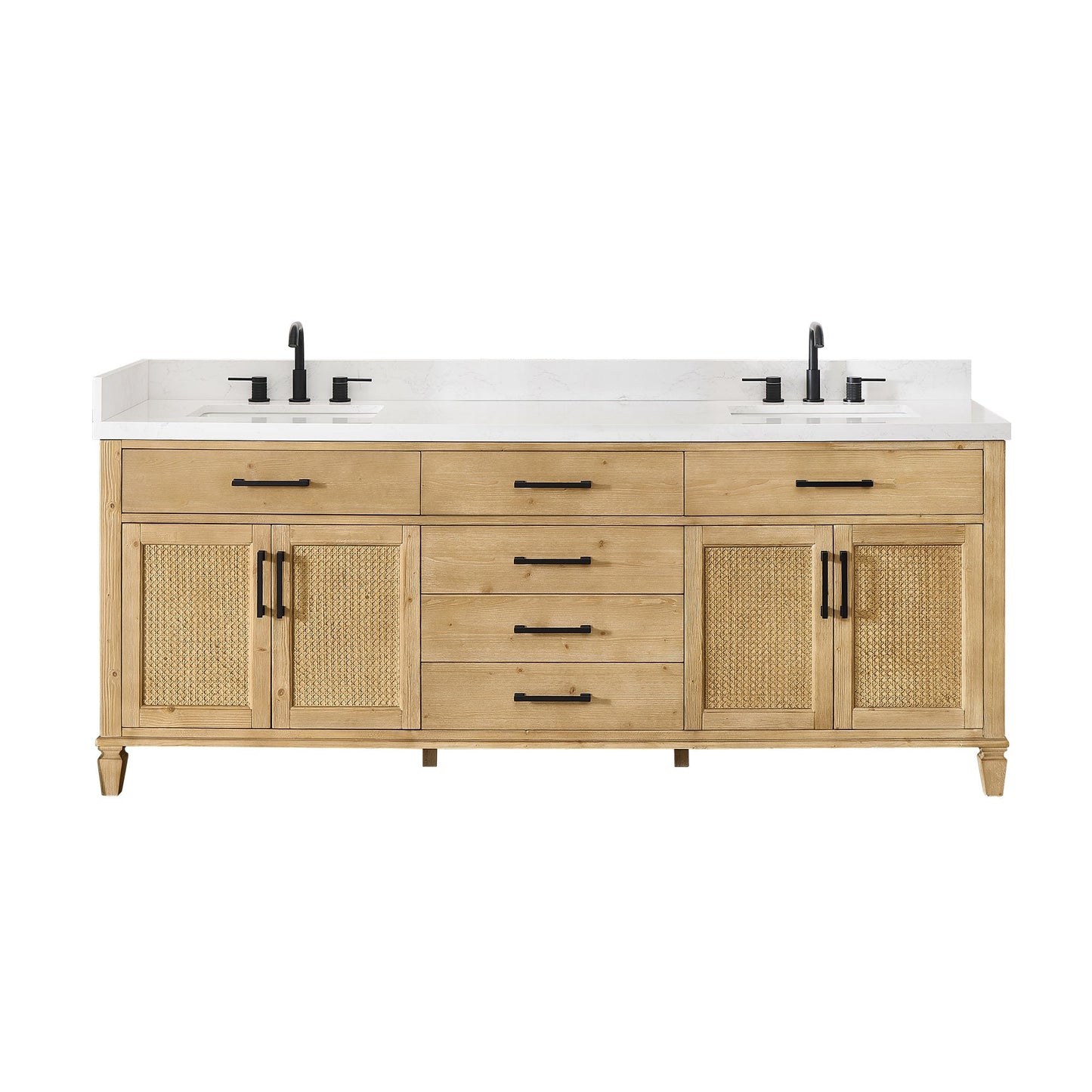 Altair Designs Salome 36"/48"/60"/72"/84" single/double vanity with top - 571036-WF-GW-NM