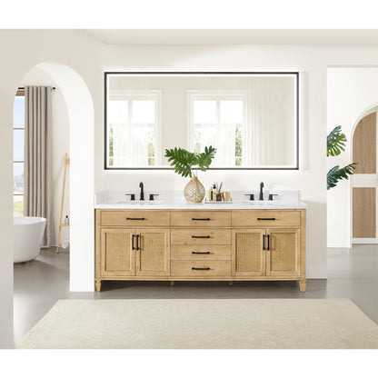 Altair Designs Salome 36"/48"/60"/72"/84" single/double vanity with top - 571036-WF-GW-NM