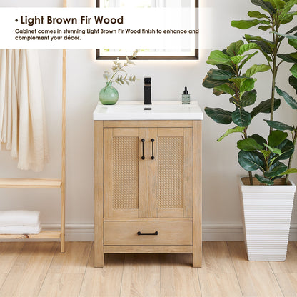 Altair Designs Bondi 24" single vanity with top - Altair Designs Siena 60" double vanity with top - 564060-LB-WH-NM