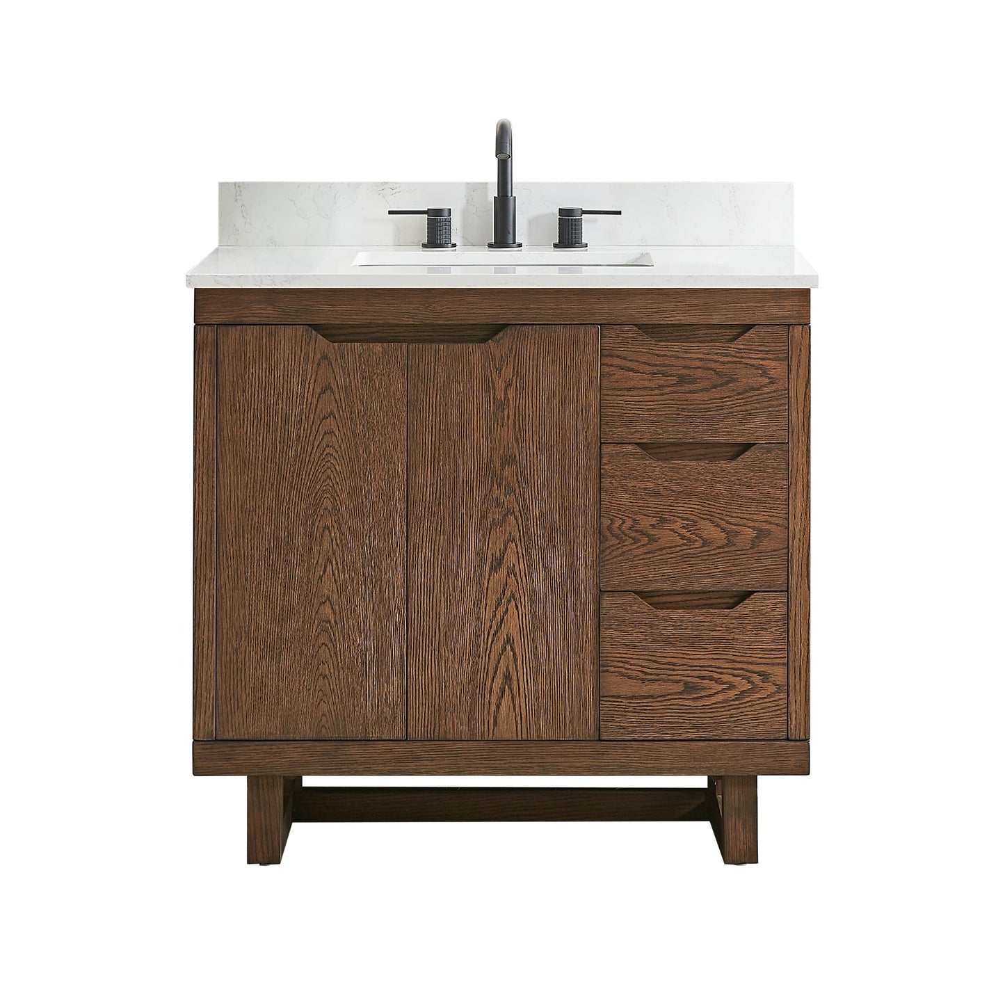 Altair Designs Mowry 36"/48"/60"/72" single/double vanity with top - 573036-BK-GW-NM Price