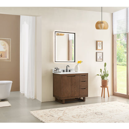 Altair Designs Mowry 36"/48"/60"/72" single/double vanity with top - 573036-BK-GW-NM Price