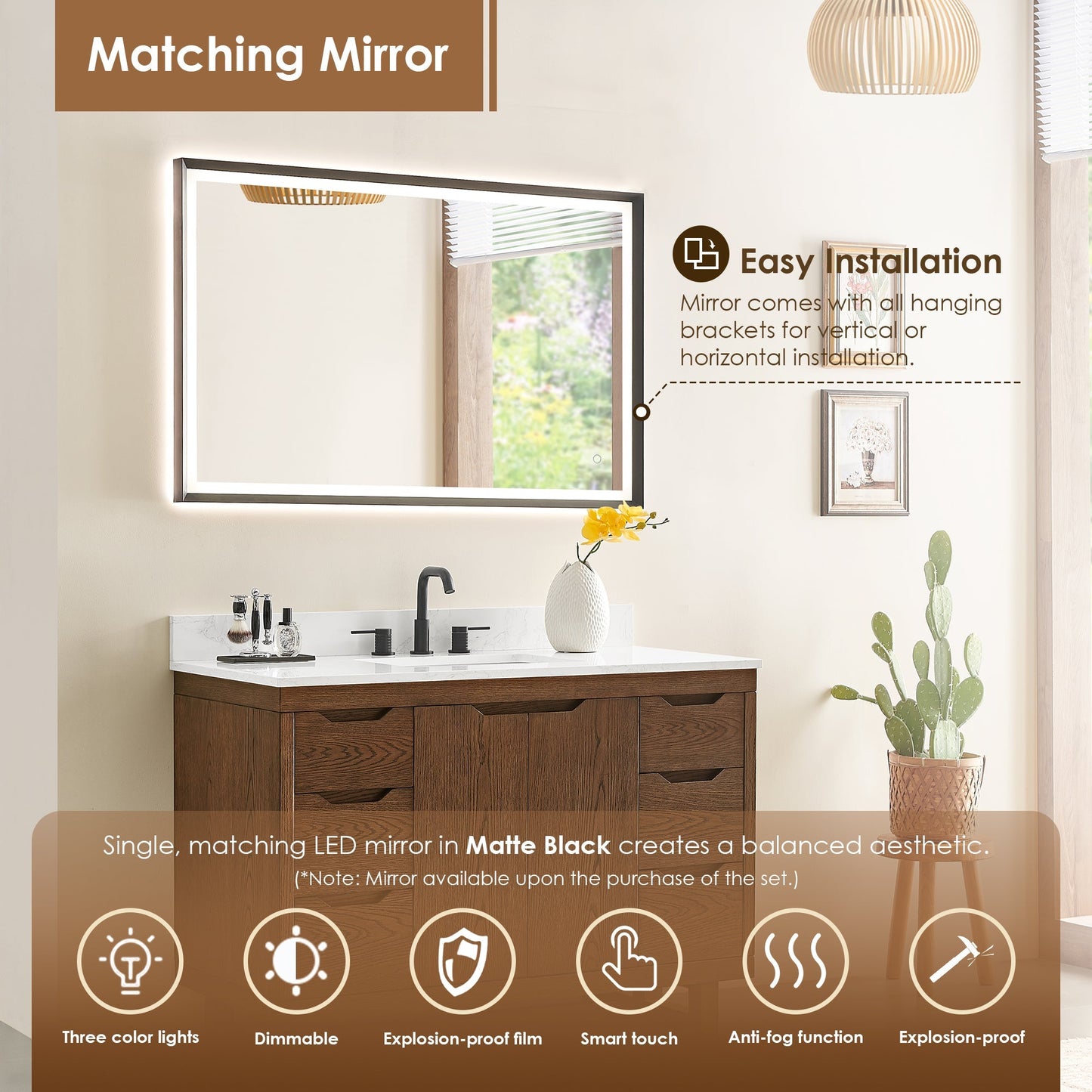 Altair Designs Mowry 36"/48"/60"/72" single/double vanity with top - 573036-BK-GW-NM Price
