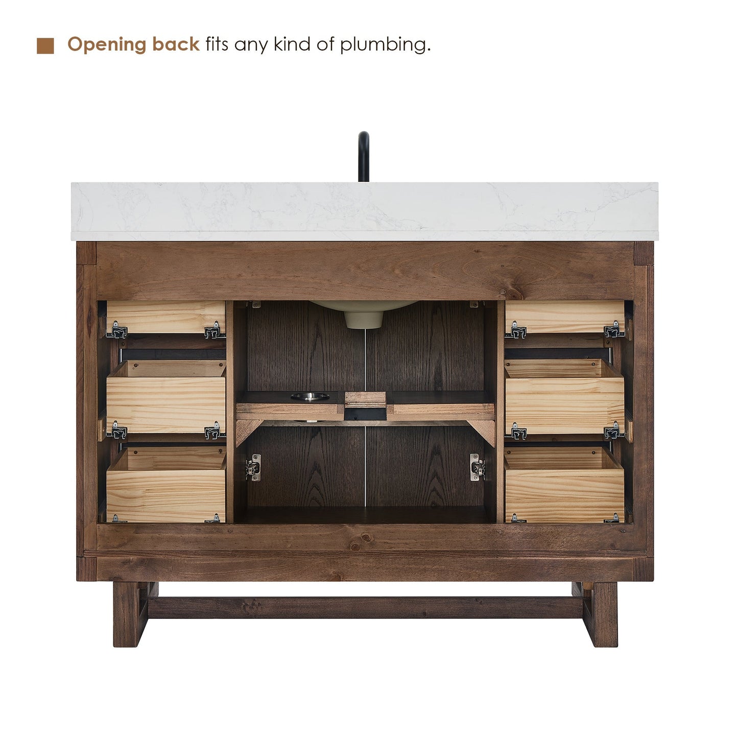 Altair Designs Mowry 36"/48"/60"/72" single/double vanity with top - 573036-BK-GW-NM Price