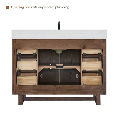 Altair Designs Mowry 36"/48"/60"/72" single/double vanity with top - 573036-BK-GW-NM Price