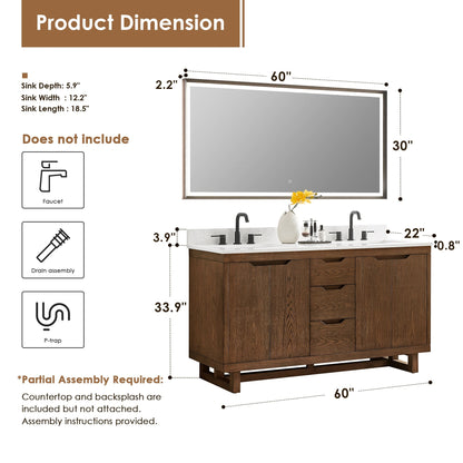 Altair Designs Mowry 36"/48"/60"/72" single/double vanity with top - 573036-BK-GW-NM Price