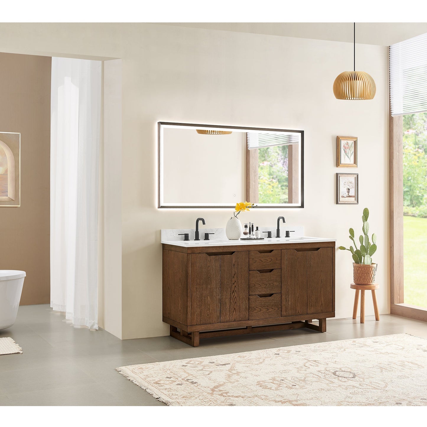 Altair Designs Mowry 36"/48"/60"/72" single/double vanity with top - 573036-BK-GW-NM Price