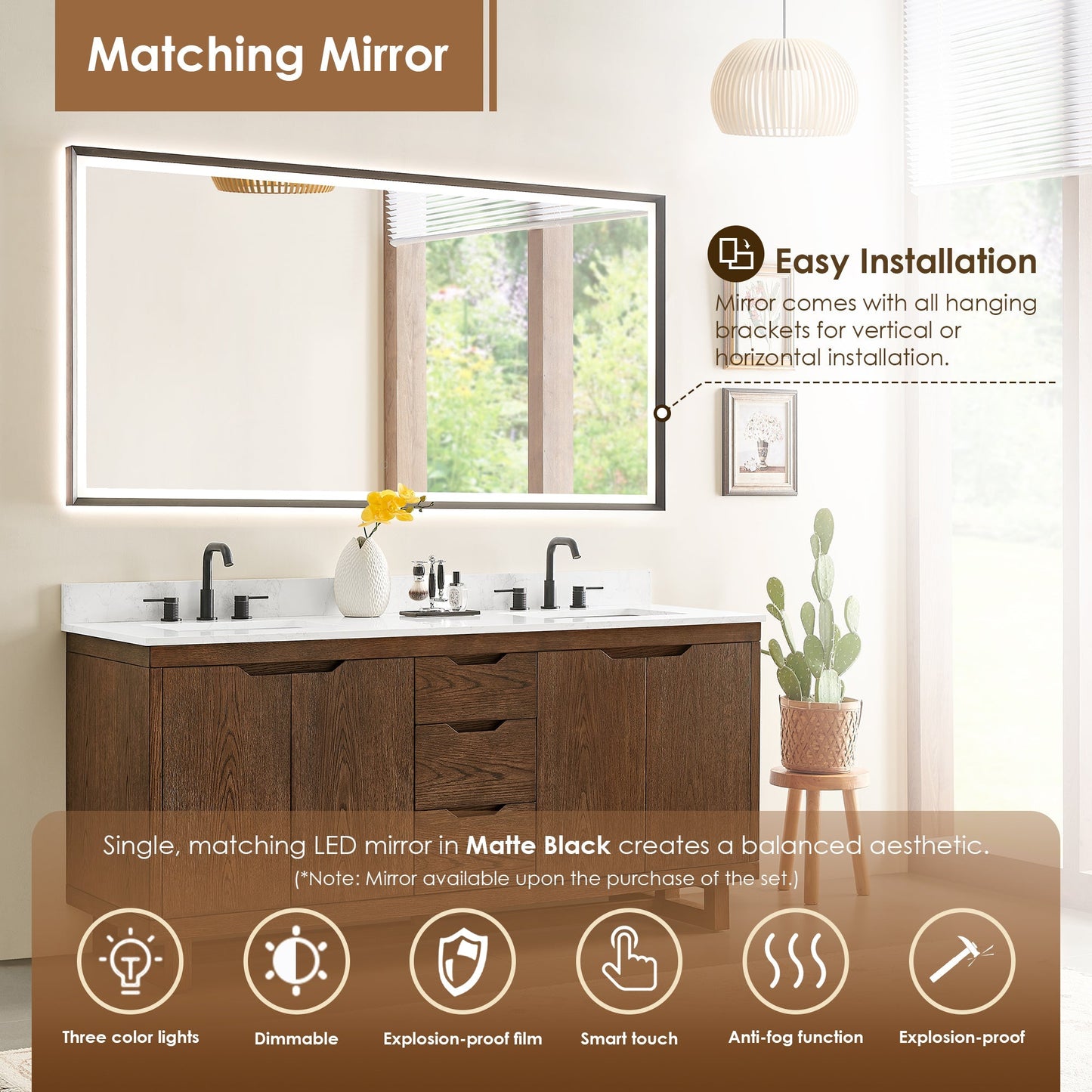 Altair Designs Mowry 36"/48"/60"/72" single/double vanity with top - 573036-BK-GW-NM Price