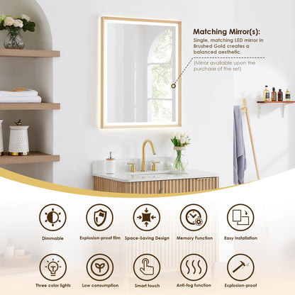 Altair Designs Sierra 36" single vanity with top - 575036-WL-GW-NM