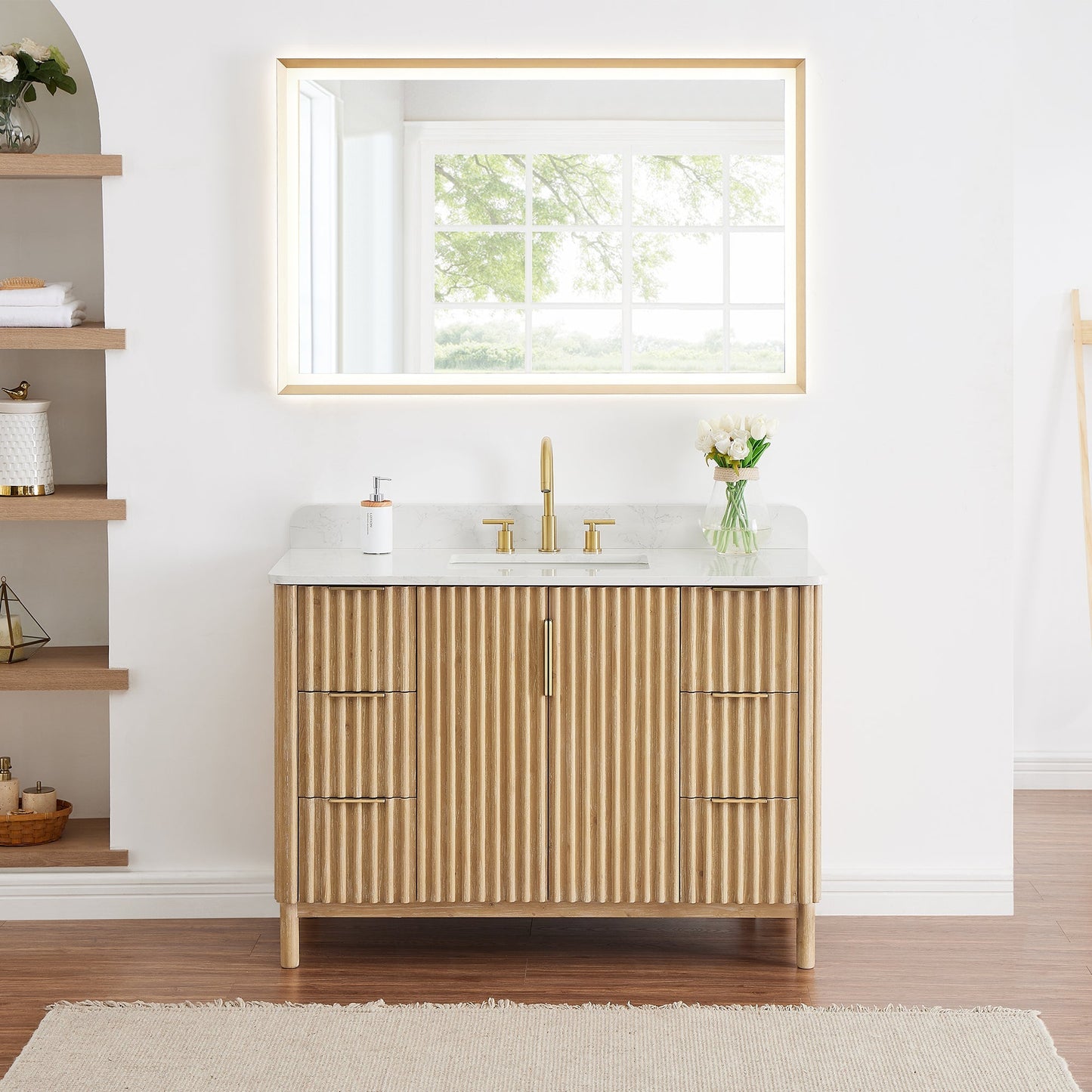 Altair Designs Sierra 48" single vanity with top - 575048-WL-GW-NM Price