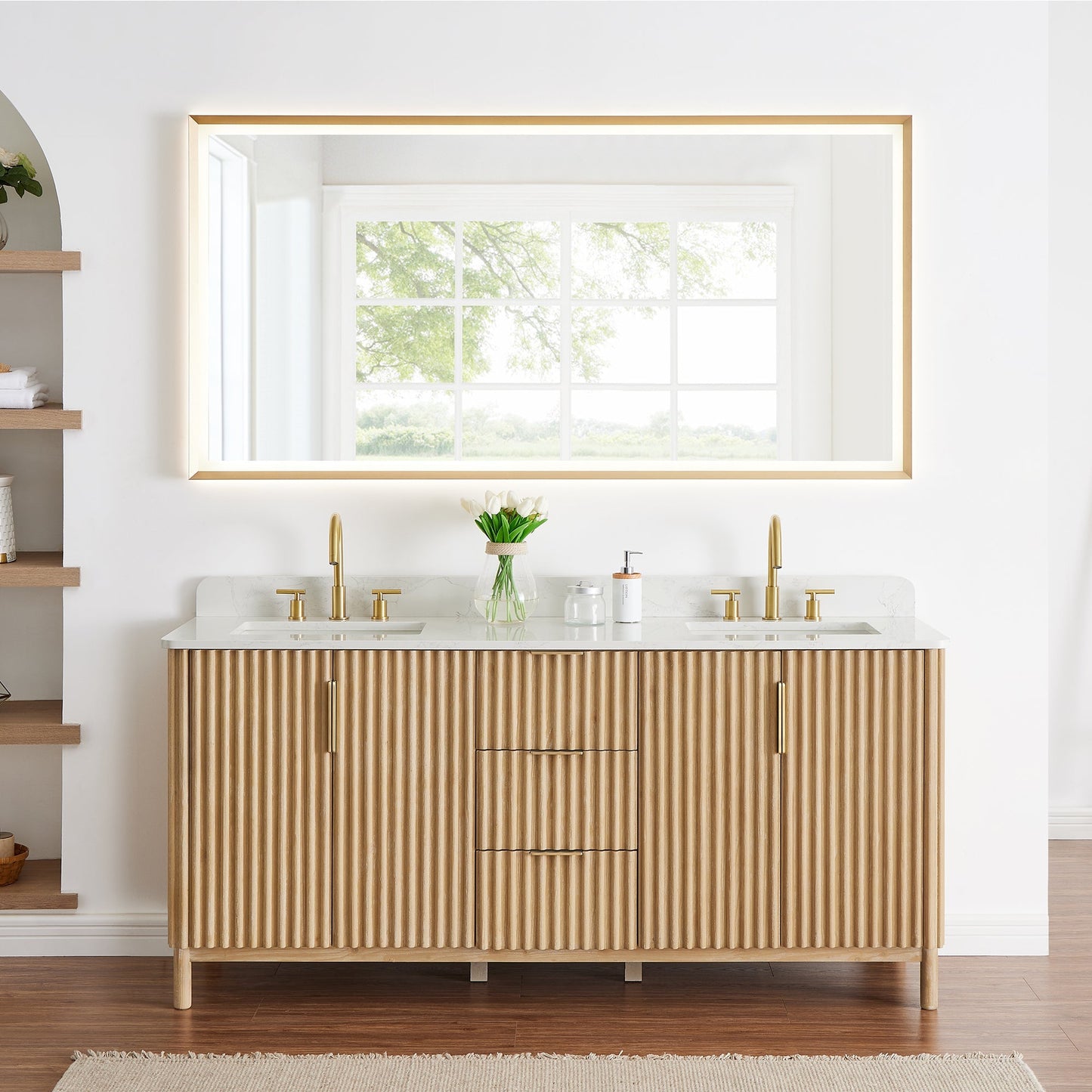 Altair Designs Sierra 72" double vanity with top - 575072-WL-GW-NM Price