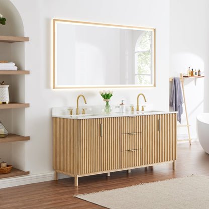 Altair Designs Sierra 72" double vanity with top - 575072-WL-GW-NM Price