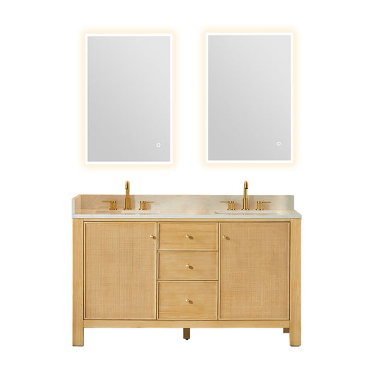 Altair Designs Cedar 36"/48"/60"/72" single/double vanity with top - 576036-NW-GW-NM