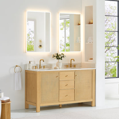 Altair Designs Cedar 36"/48"/60"/72" single/double vanity with top - 576036-NW-GW-NM