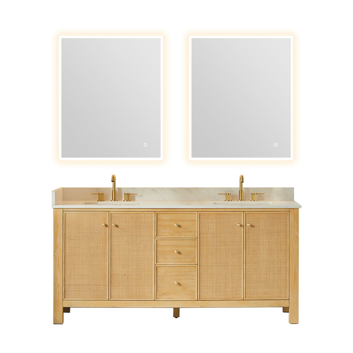 Altair Designs Cedar 36"/48"/60"/72" single/double vanity with top - 576036-NW-GW-NM