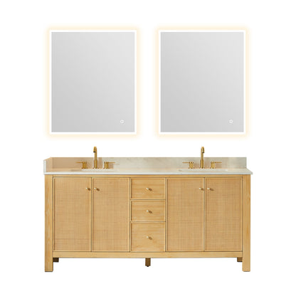 Altair Designs Cedar 36"/48"/60"/72" single/double vanity with top - 576036-NW-GW-NM