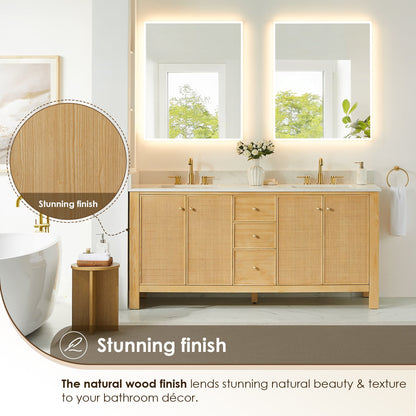 Altair Designs Cedar 36"/48"/60"/72" single/double vanity with top - 576036-NW-GW-NM
