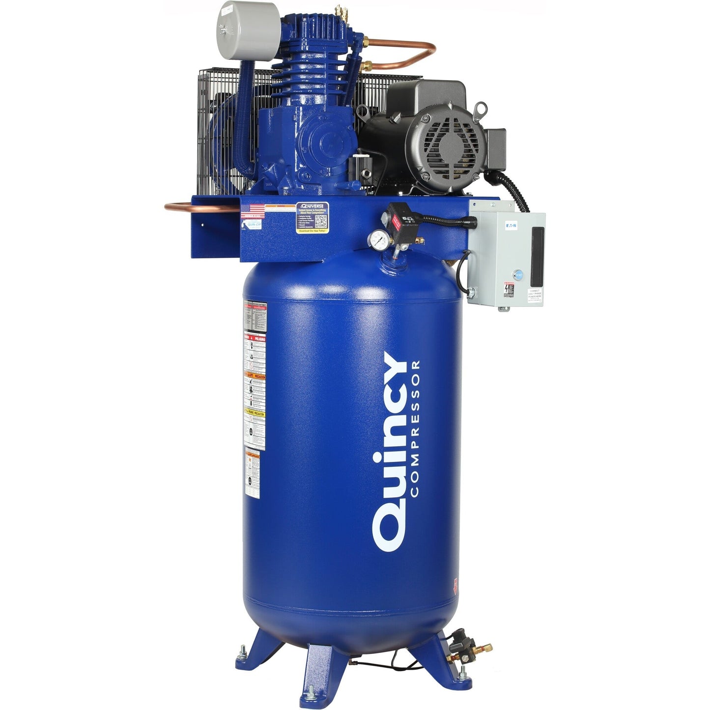 Quincy QT Max Air Compressor 7.5 HP 80 Gallon Two Stage Single Phase 230V New - 2020040726