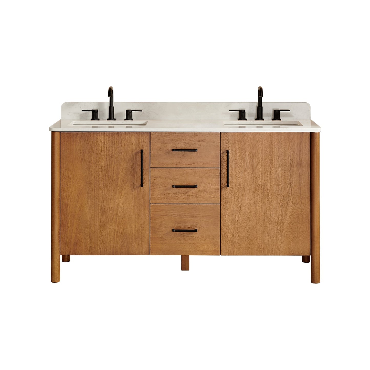 Altair Designs Velora 36"/48"/60"/72" single/double vanity with top - 578036-MB-GW-NM