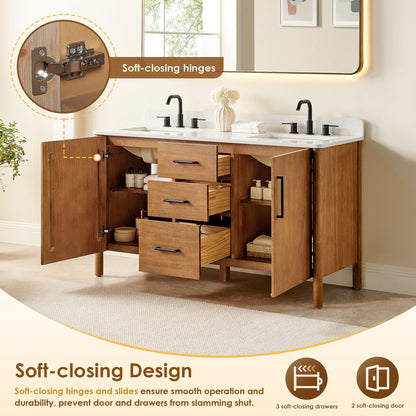 Altair Designs Velora 36"/48"/60"/72" single/double vanity with top - 578036-MB-GW-NM