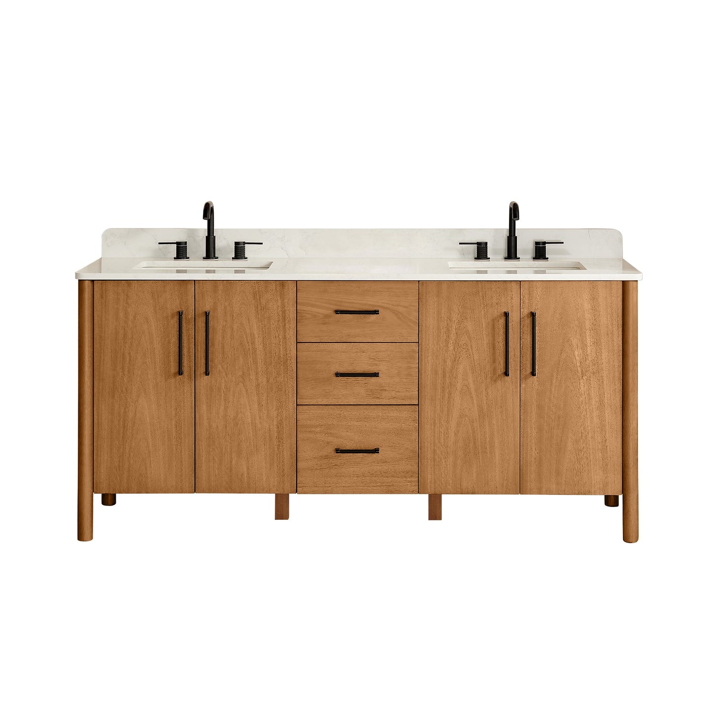 Altair Designs Velora 36"/48"/60"/72" single/double vanity with top - 578036-MB-GW-NM