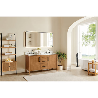 Altair Designs Velora 36"/48"/60"/72" single/double vanity with top - 578036-MB-GW-NM