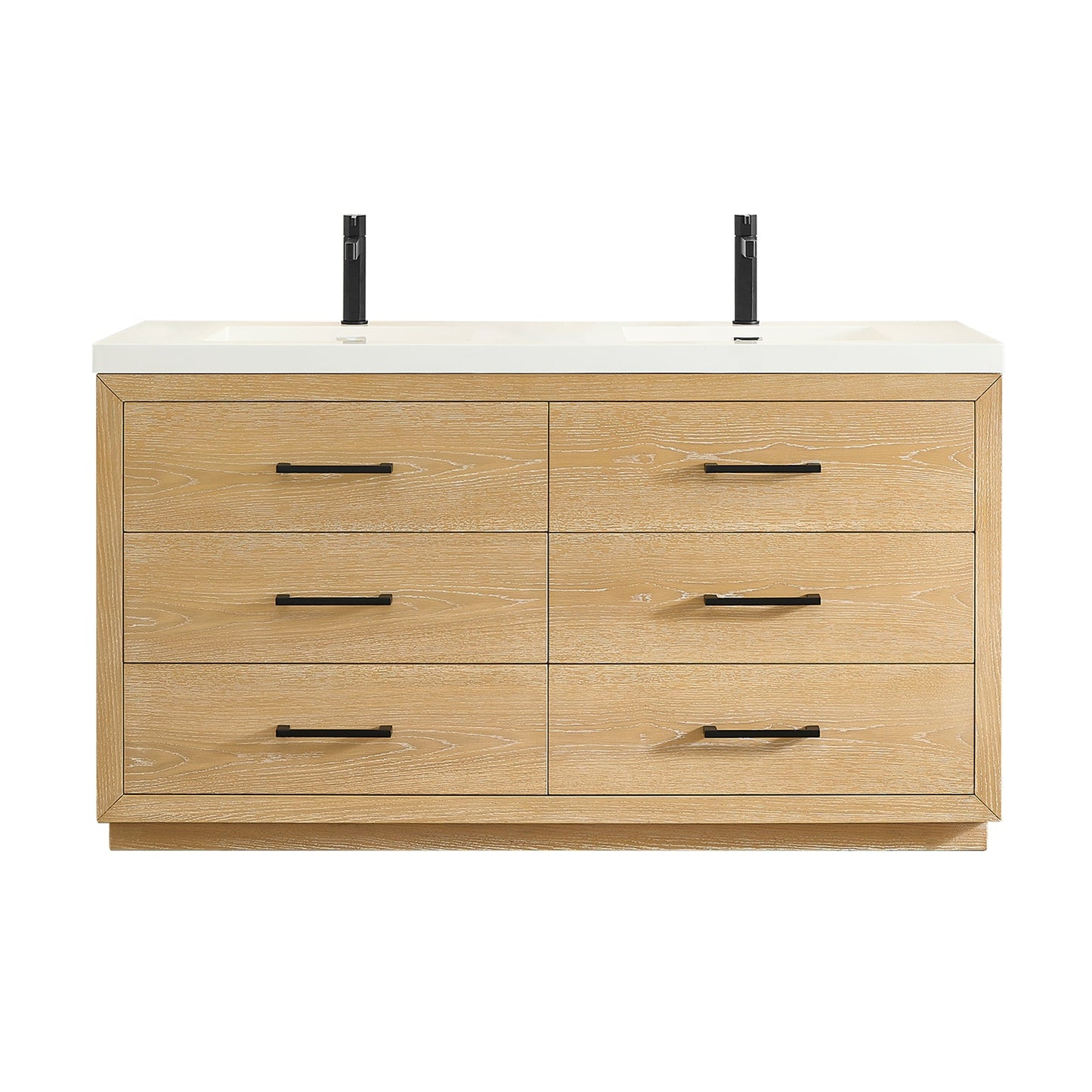 Altair Designs Sigrid 36"/48"/60"/72" single/double vanity with top - 579036-WO-WH-NM