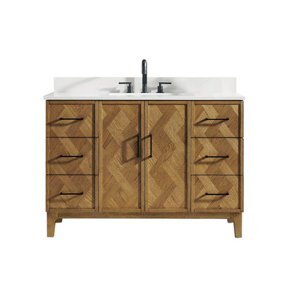 Altair Designs Clara 36"/48"/60"/72" single/double vanity with top - 587036-WB-CTQ-NM