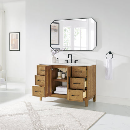 Altair Designs Clara 36"/48"/60"/72" single/double vanity with top - 587036-WB-CTQ-NM