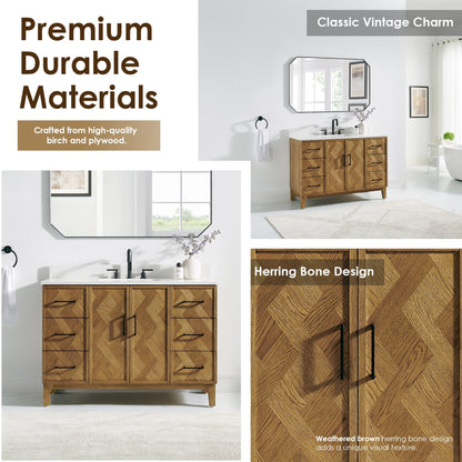 Altair Designs Clara 36"/48"/60"/72" single/double vanity with top - 587036-WB-CTQ-NM
