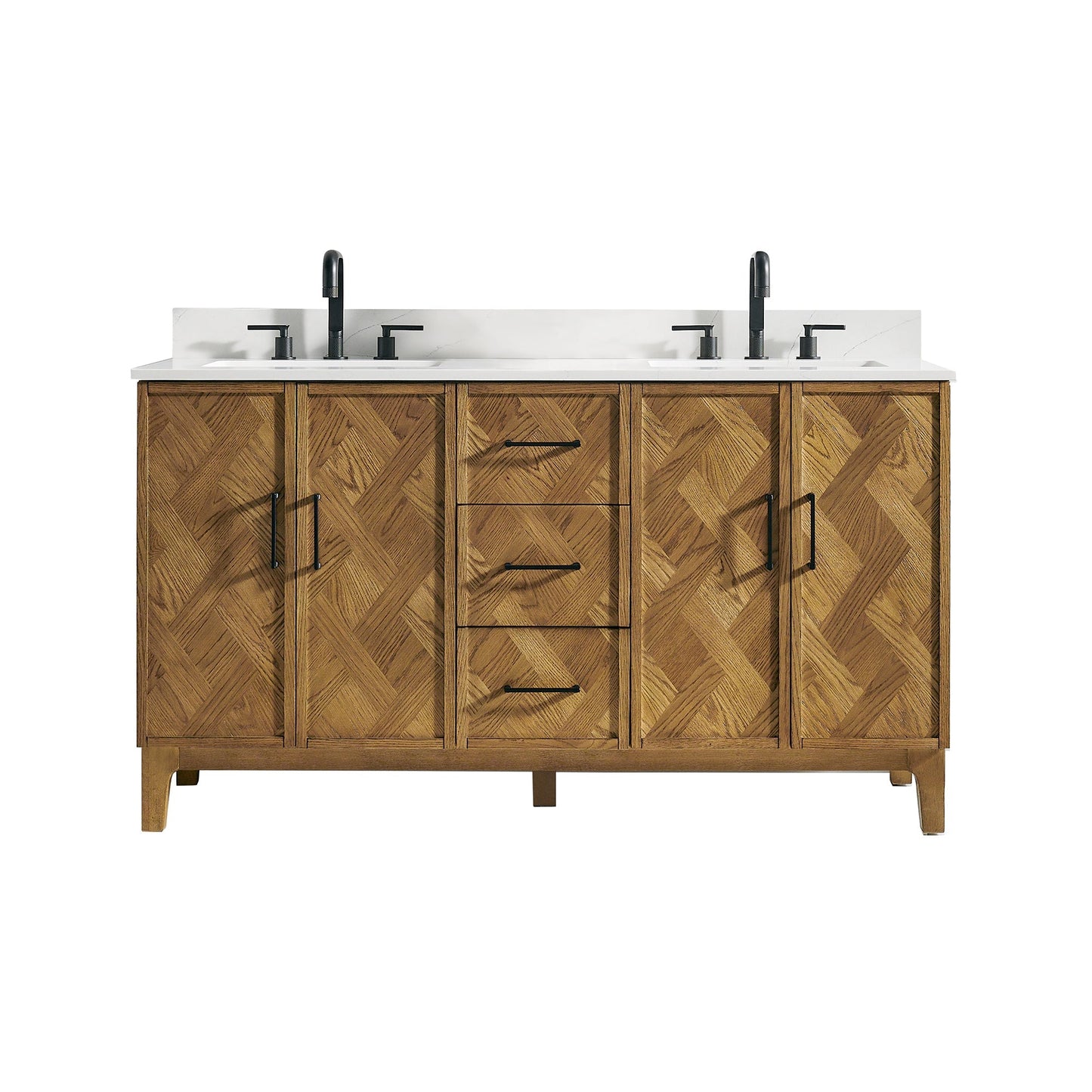 Altair Designs Clara 36"/48"/60"/72" single/double vanity with top - 587036-WB-CTQ-NM