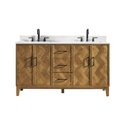 Altair Designs Clara 36"/48"/60"/72" single/double vanity with top - 587036-WB-CTQ-NM