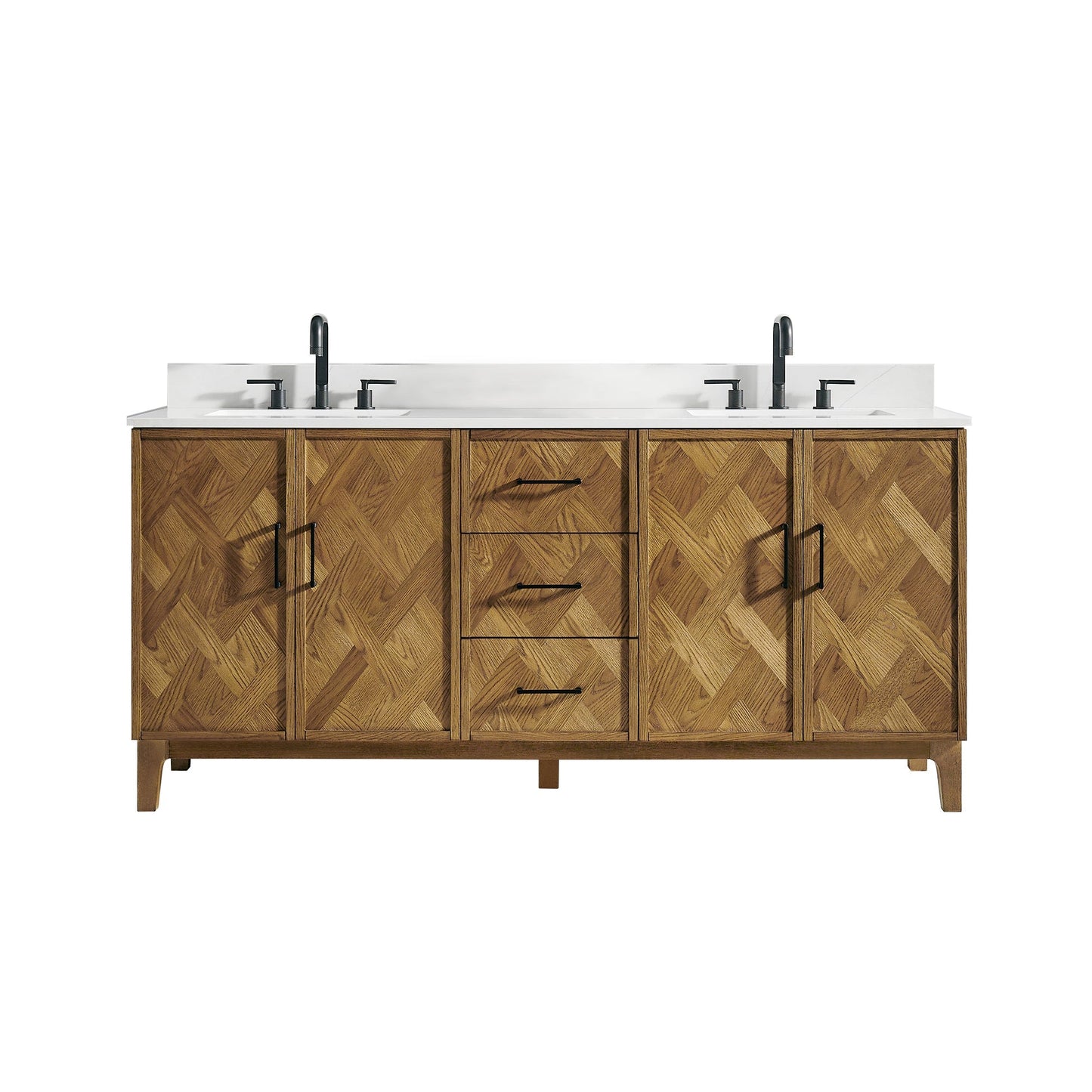 Altair Designs Clara 36"/48"/60"/72" single/double vanity with top - 587036-WB-CTQ-NM