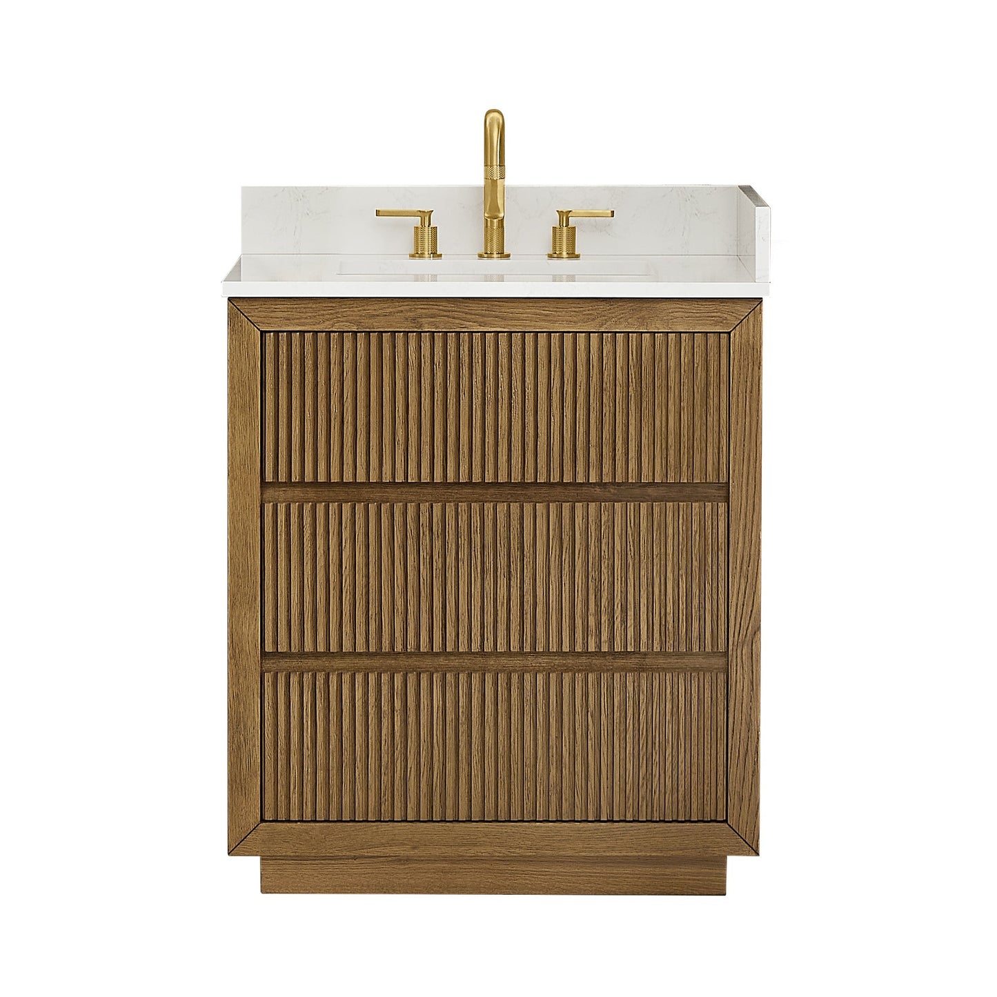 Altair Designs Navan 30"/36"/48"/60"/72" single/double vanity with top - 588030-WB-GW-NM