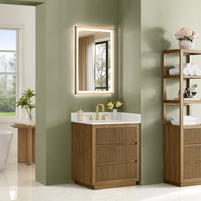Altair Designs Navan 30"/36"/48"/60"/72" single/double vanity with top - 588030-WB-GW-NM