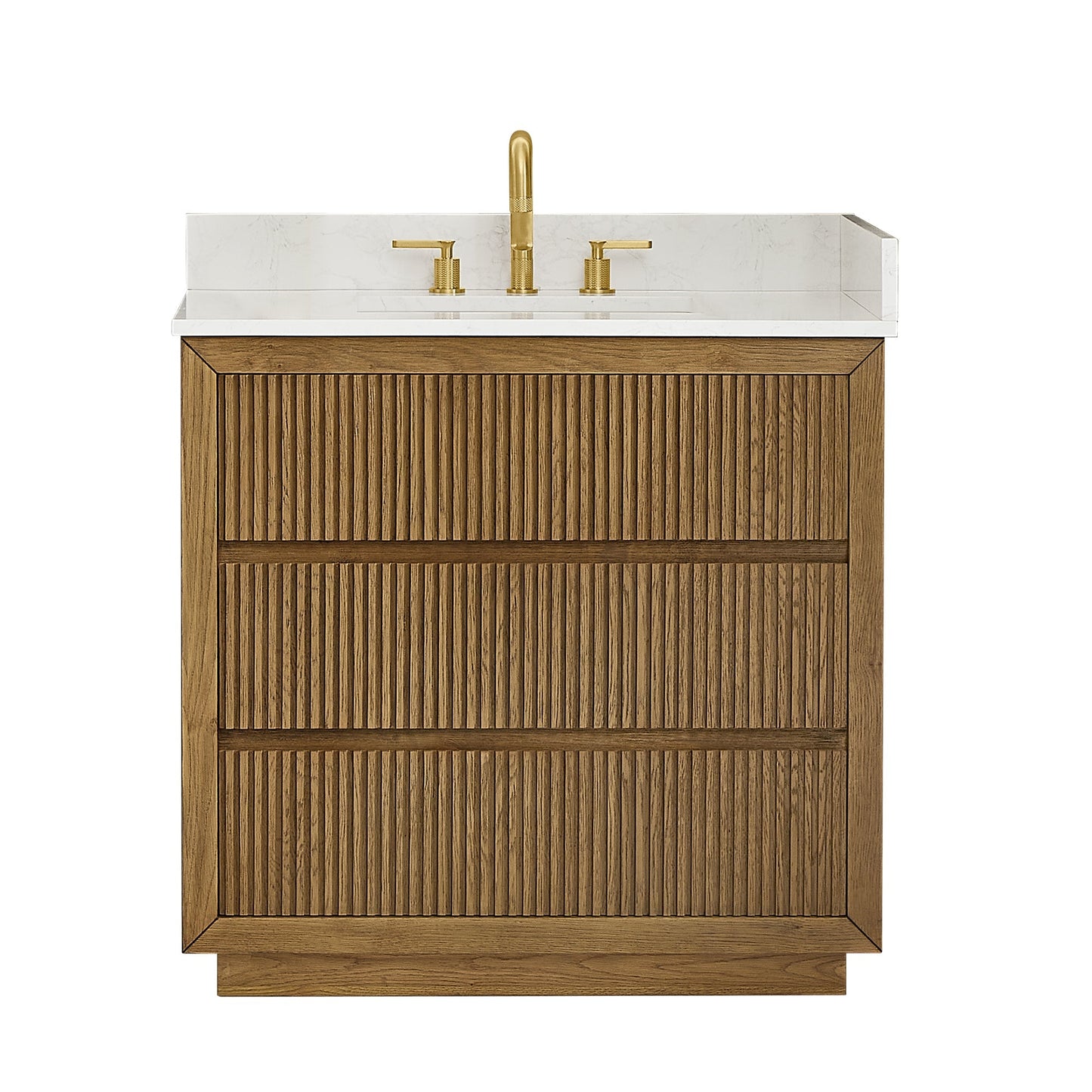 Altair Designs Navan 30"/36"/48"/60"/72" single/double vanity with top - 588030-WB-GW-NM